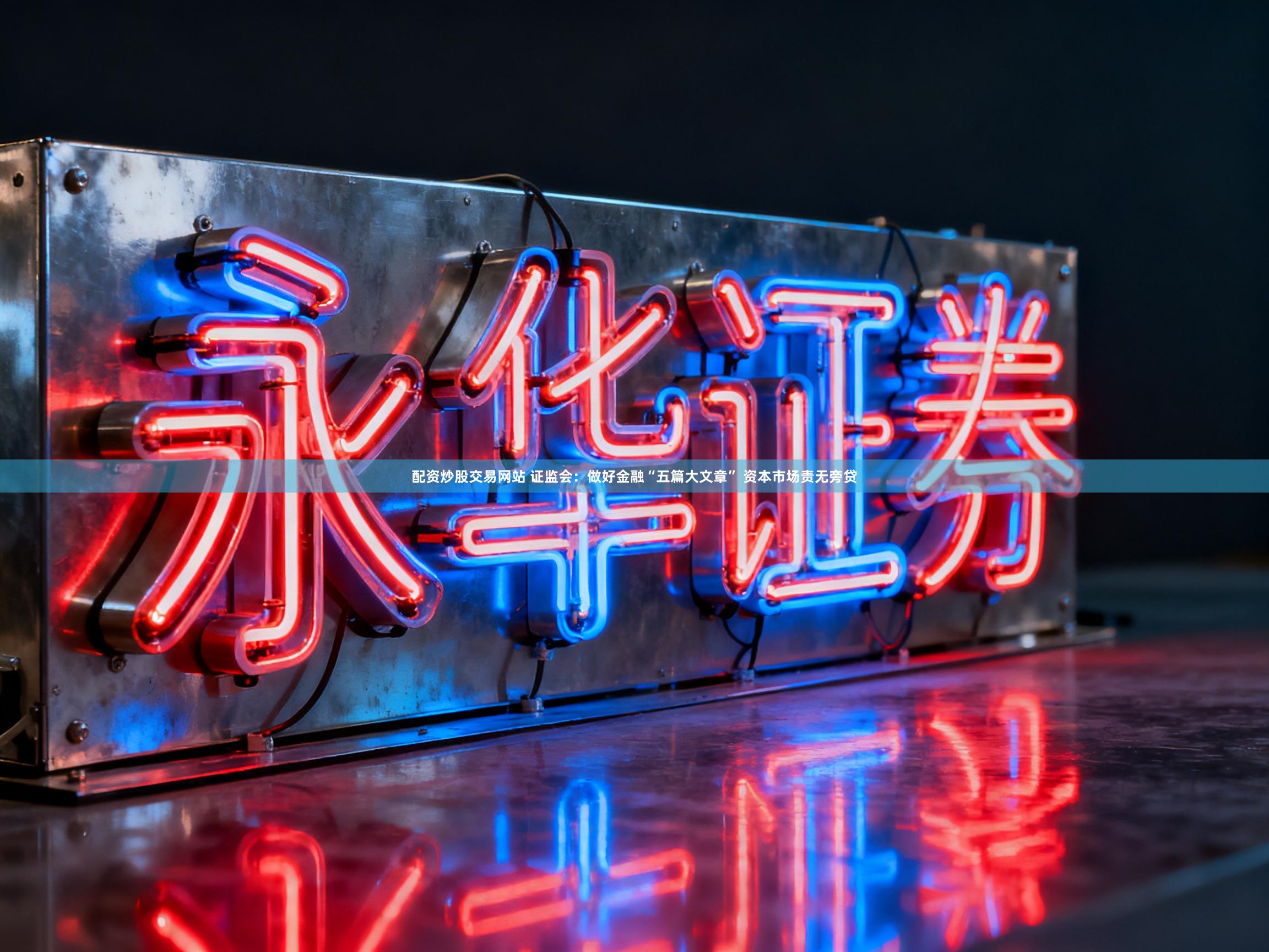 配资炒股交易网站 证监会：做好金融“五篇大文章” 资本市场责无旁贷